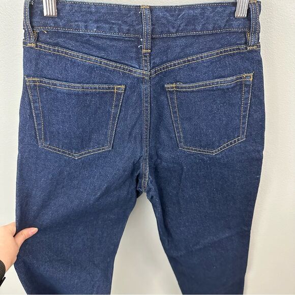 J. Galt Brandy Melville Millie Button-Front Dark Wash Denim Jeans NWT Size Small - Picture 10 of 15